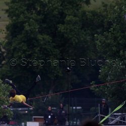 Jump line, Natural Games, Milllau, Alpes de haute provence, France