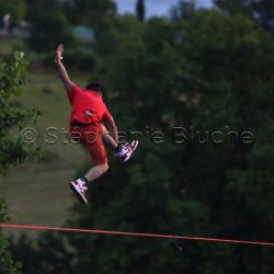 Jump line, Natural Games, Milllau, Alpes de haute provence, France