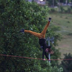 Jump line, Natural Games, Milllau, Alpes de haute provence, France